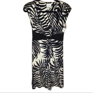Donna Morgan Zebra Print Dress Sz 6